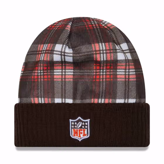 Cleveland Browns 2024 NFL Sideline Statement New Era Knit Hat Brown view 2