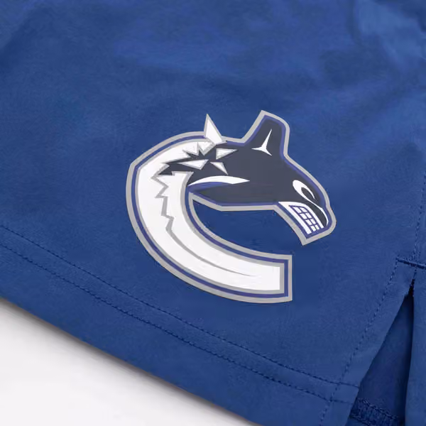Vancouver Canucks 2024/25 Authentic Pro Locker Room NHL Shorts Blue view 4