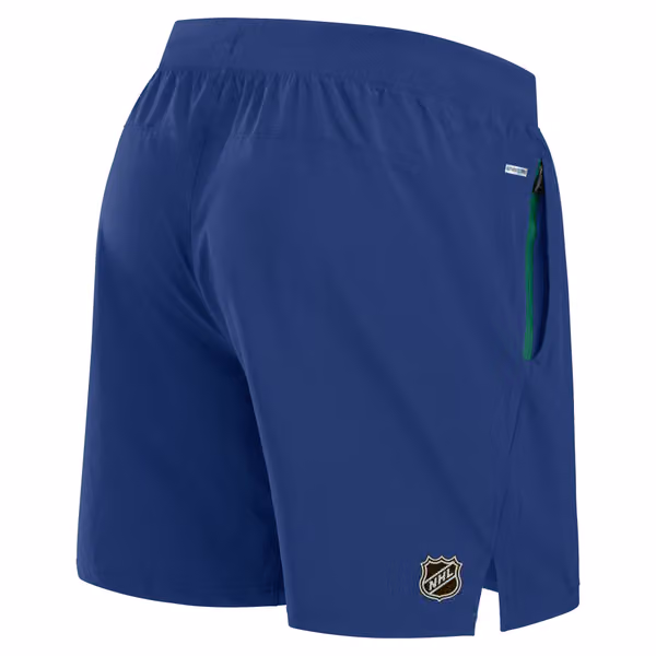 Vancouver Canucks 2024/25 Authentic Pro Locker Room NHL Shorts Blue view 3