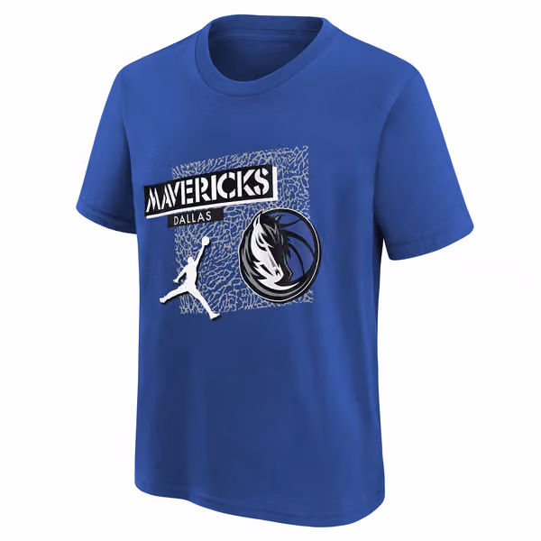 Dallas Mavericks Statement Jordan NBA T-Shirt Blue (YOUTH) view 1