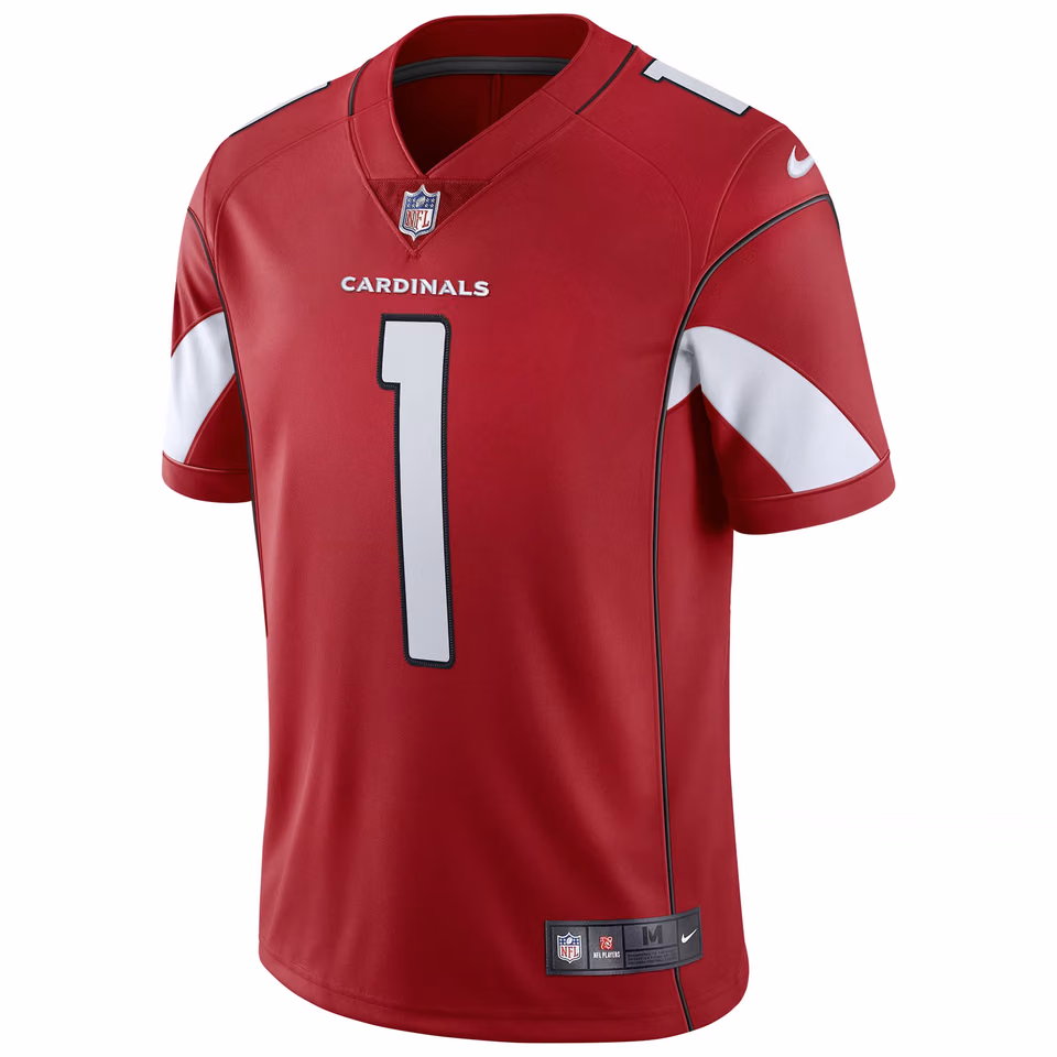 Kyler Murray #1 Arizona Cardinals Nike Vapor Limited NFL Jersey Red view 2