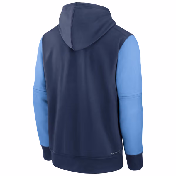 Chicago Cubs Wrigleyville 2022 MLB Authentic City Connect Nike Therma-FIT Hoodie view 2