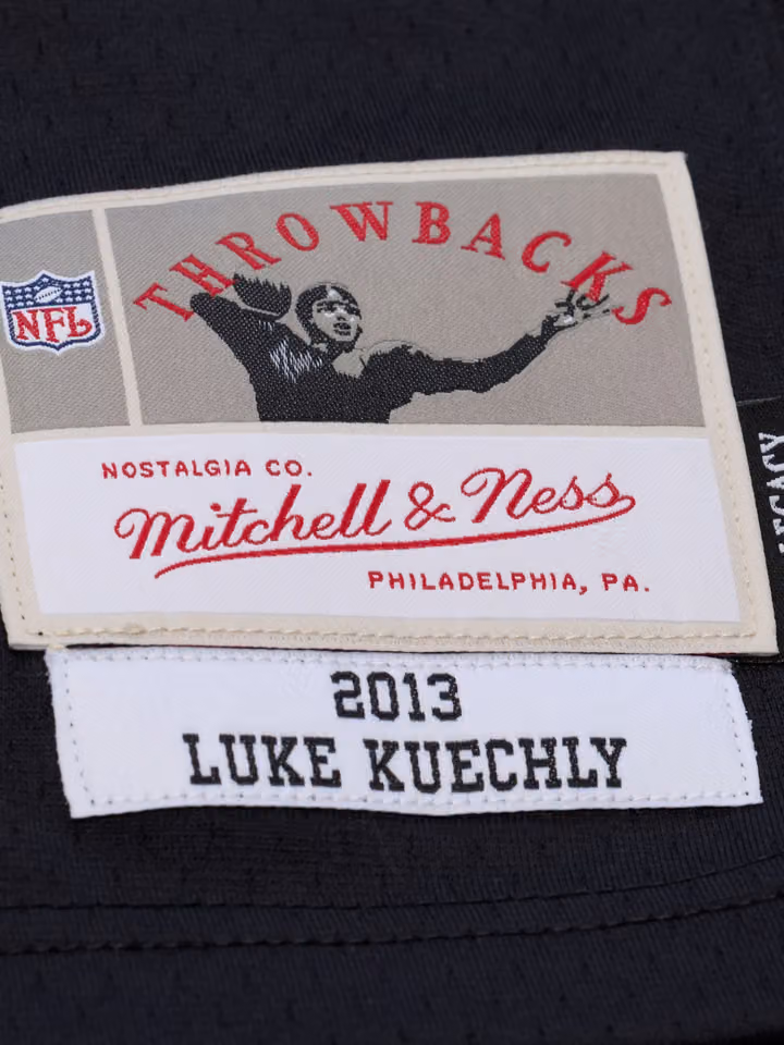 Luke Kuechly #59 Carolina Panthers 2013 Legacy Throwback NFL Jersey Black view 3