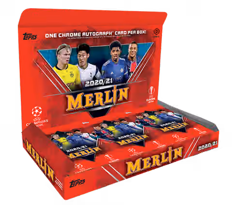 2020/21 Topps Merlin Chrome Soccer Hobby Box view 2