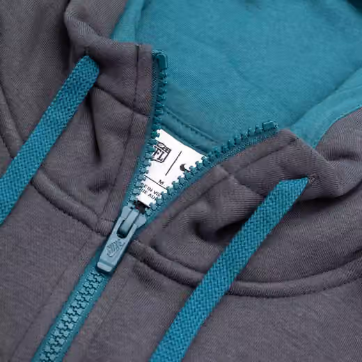 Philadelphia Eagles Playbook NFL Full-Zip Fleece Hoodie Anthracite view 4