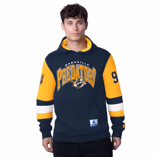 Nashville Predators Starter End Zone NHL Hoodie view 1