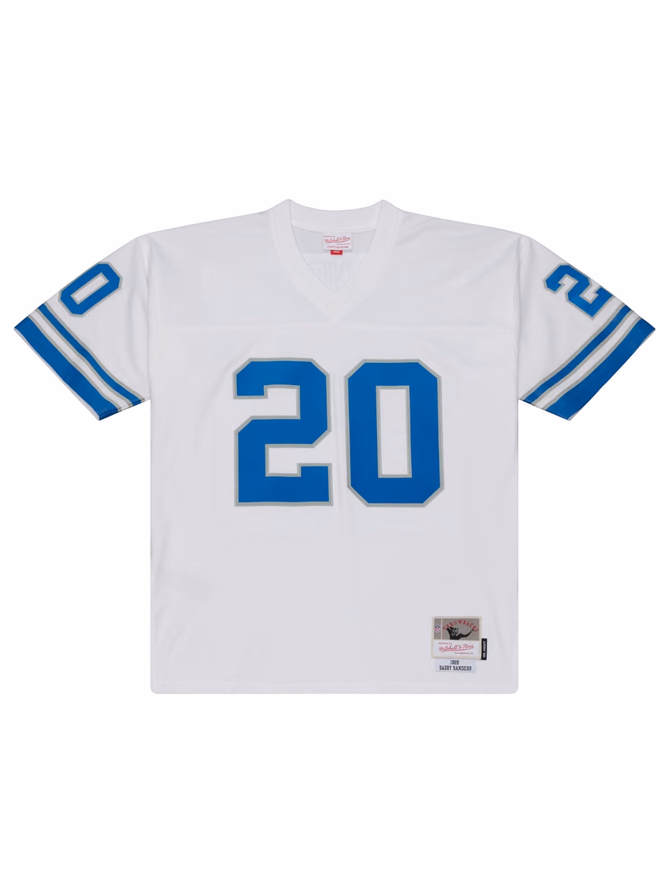 Barry Sanders #20 Detroit Lions 1989 Legacy Throwback NFL Jersey White view 2