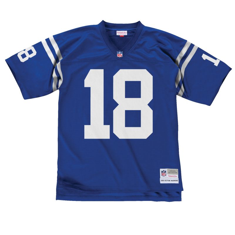 Peyton Manning #18 Indianapolis Colts Legacy Throwback NFL Jersey Blue view 2