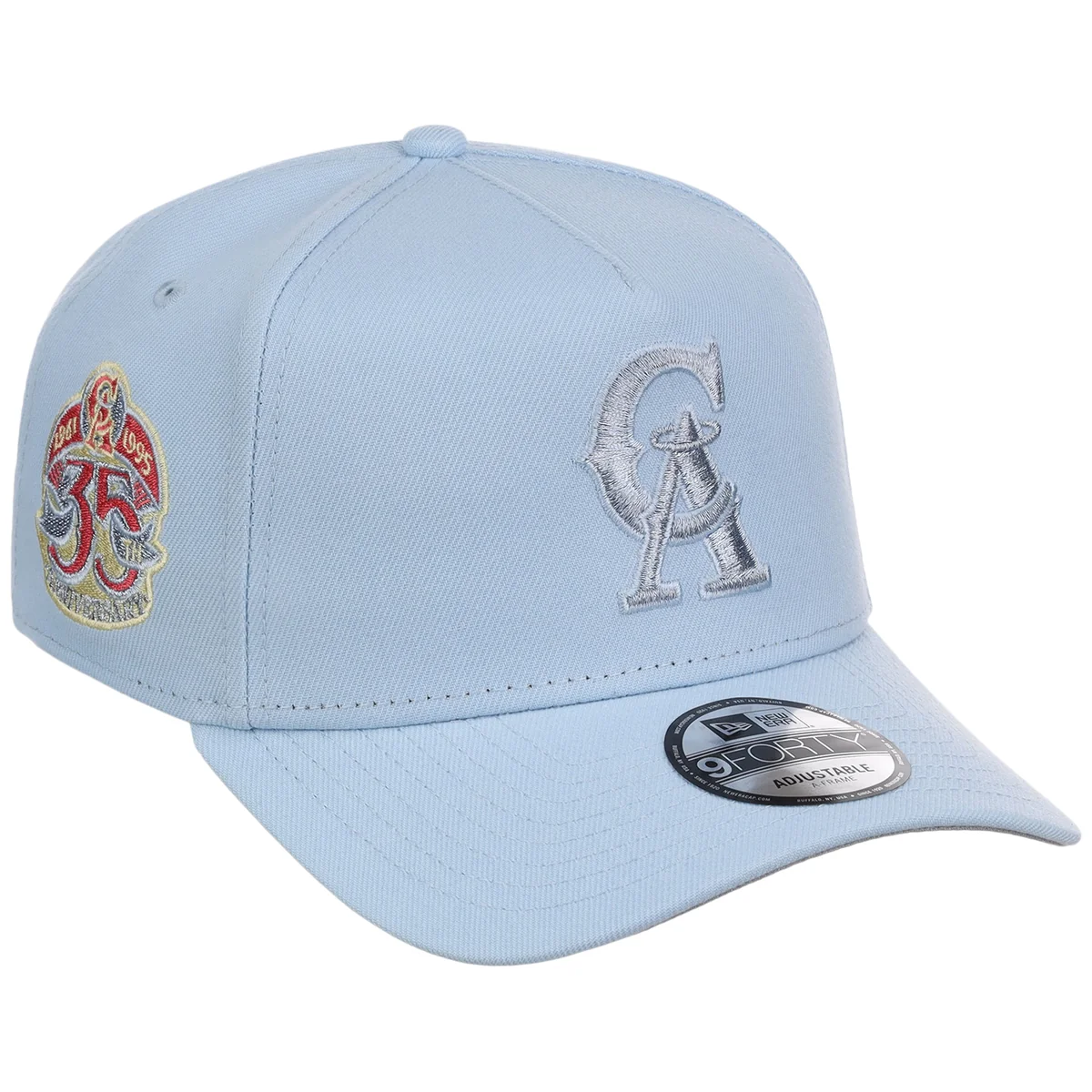 Anaheim Angels MLB Glacial Blue New Era 9FORTY A-Frame front view