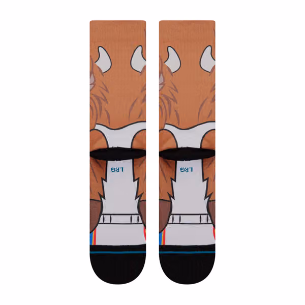 Oklahoma City Thunder Mascot Stance NBA Crew Socken view 3