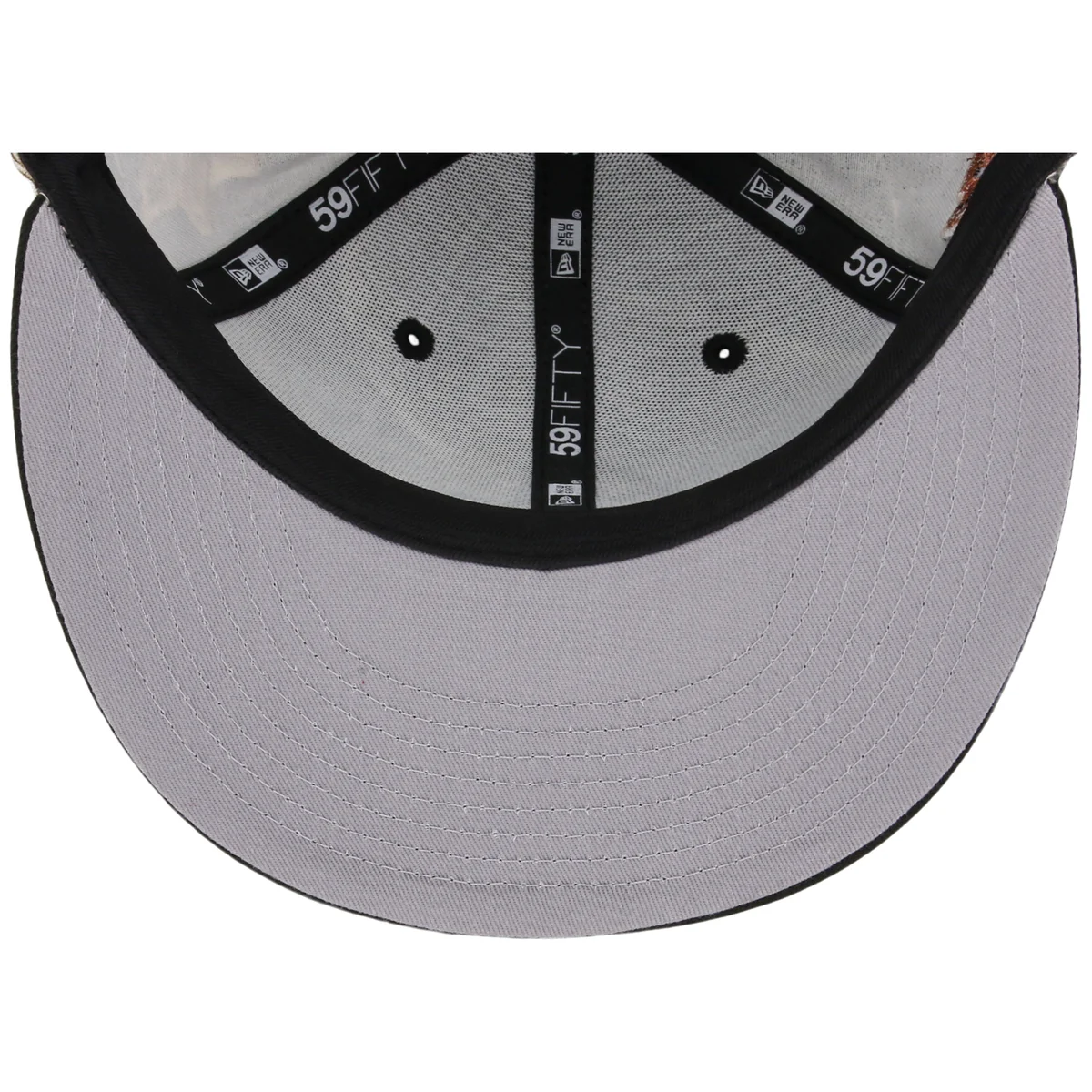 Detroit Tigers MLB Black Realtree 2-TONE Black & Copper New Era 59FIFTY back view