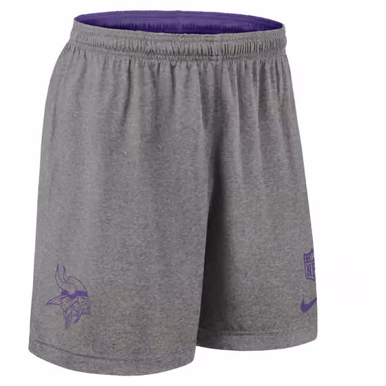 Minnesota Vikings 2025 NFL Sideline Reversible Mesh Nike Dri-FIT Shorts Purple view 4