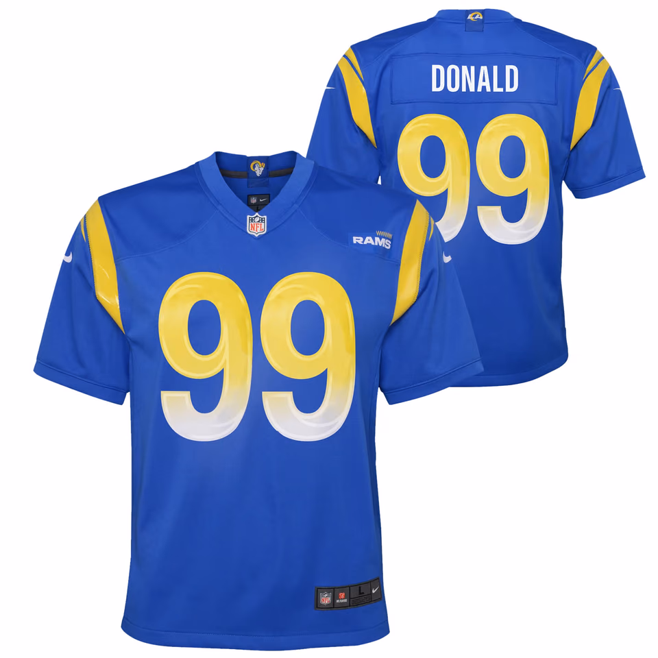 Aaron Donald #99 Los Angeles Rams Nike Game NFL Jersey Blue (YOUTH) view 1