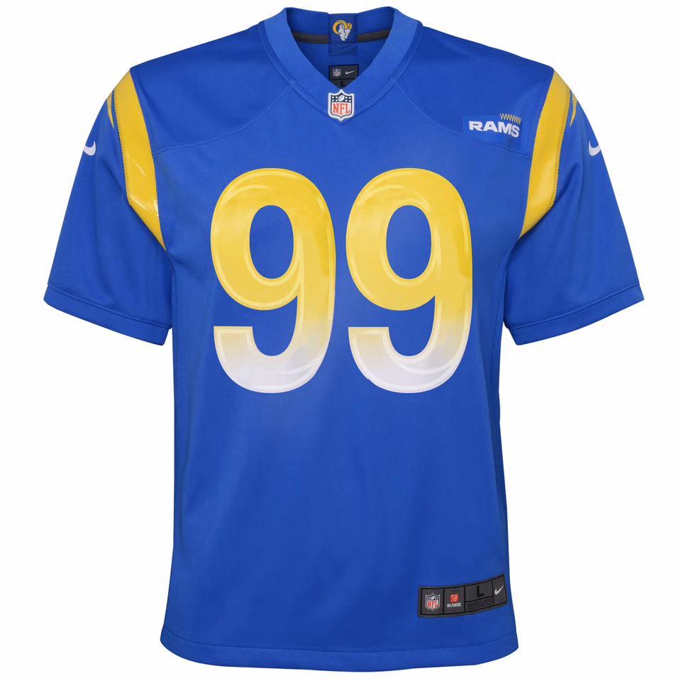 Aaron Donald #99 Los Angeles Rams Nike Game NFL Jersey Blue (YOUTH) view 2