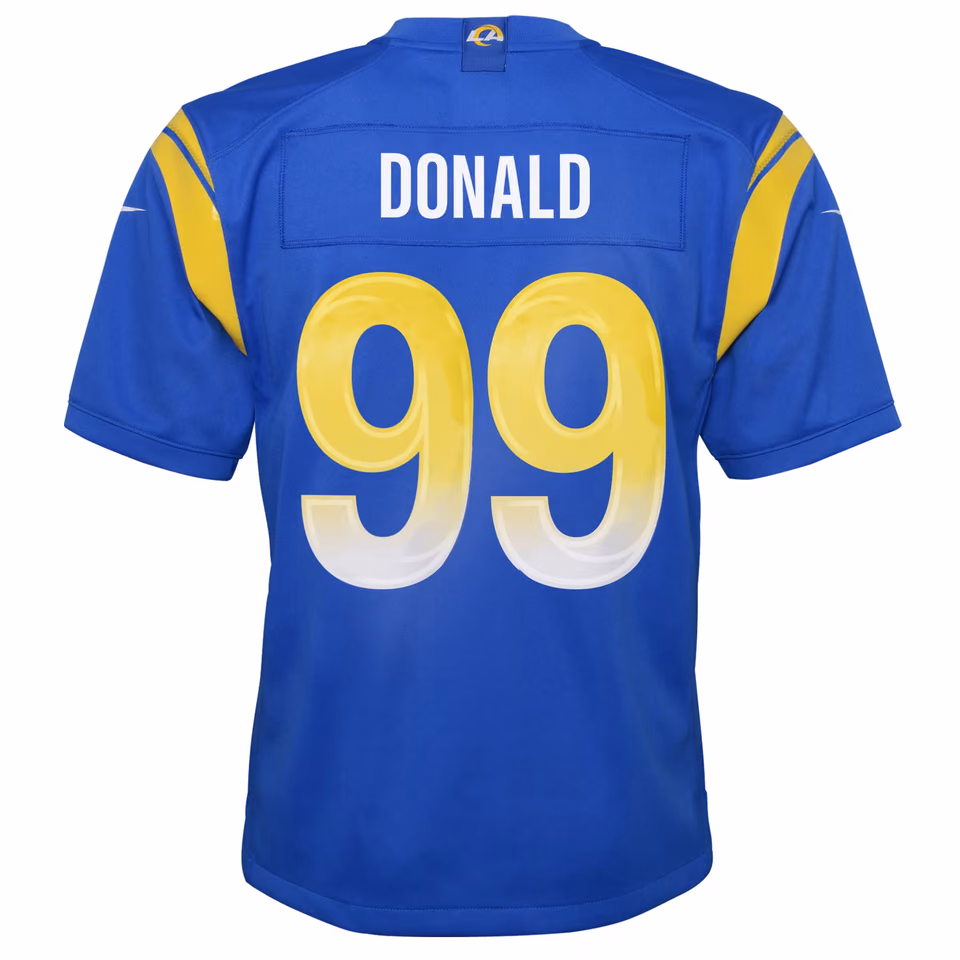 Aaron Donald #99 Los Angeles Rams Nike Game NFL Jersey Blue (YOUTH) view 3