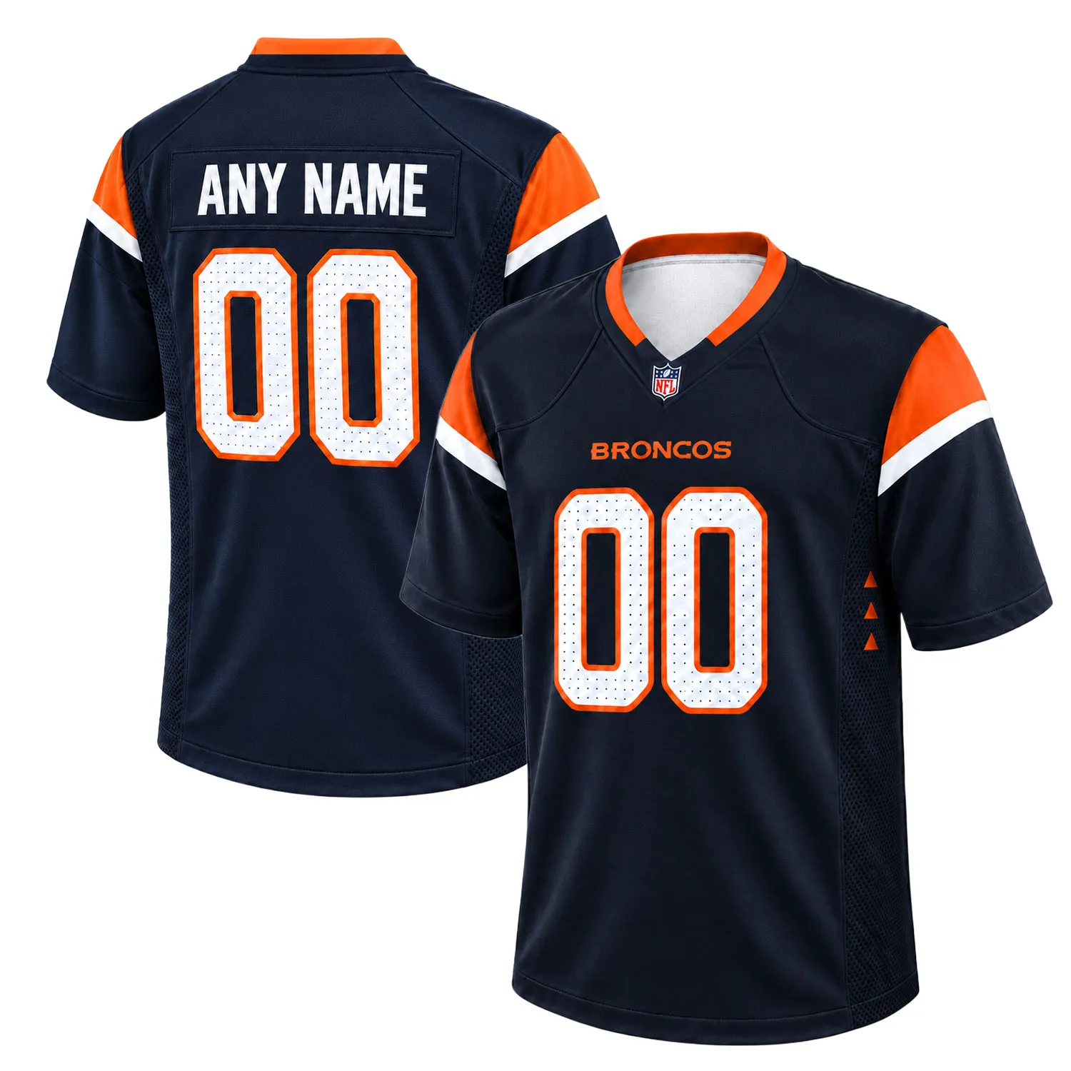 Personalized Denver Broncos Navy Jersey Powerful Style