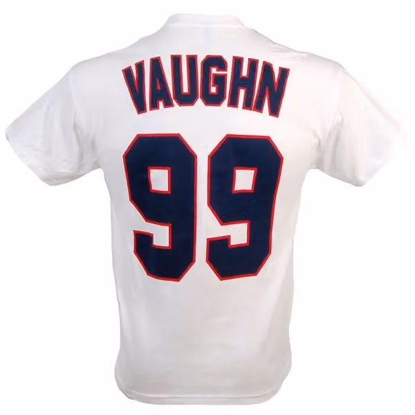 Major League Cleveland Indians Ricky Wild Thing Vaughn #99 Baseball T-Shirt view 2