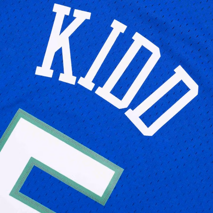 Jason Kidd #5 Dallas Mavericks 1994-95 Mitchell & Ness Swingman NBA Jersey Blue view 4