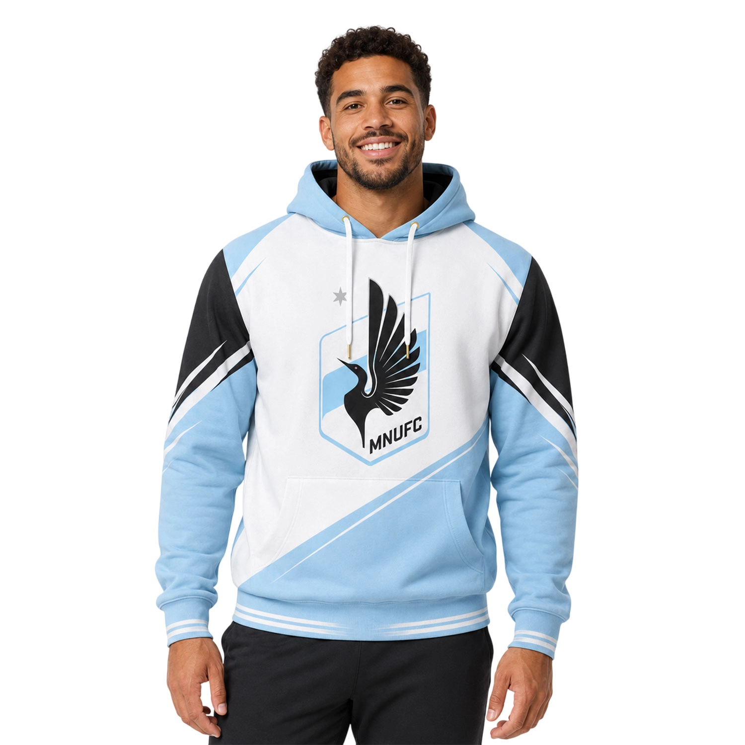 Minnesota United Fan Hoodie Custom Dynamic Light Blue Style