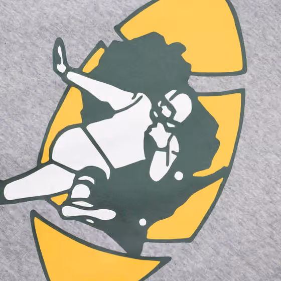 Green Bay Packers Rewind Throwback Fleece NFL Hoodie Grey view 4