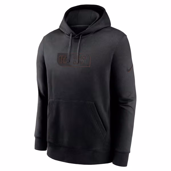 Cincinnati Bengals Black Edge Nike Club Hoodie view 1