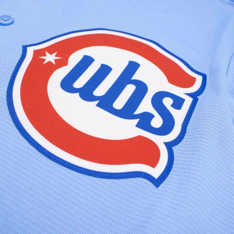 Chicago Cubs Replica Alternate 2 MLB Jersey Blue view 3