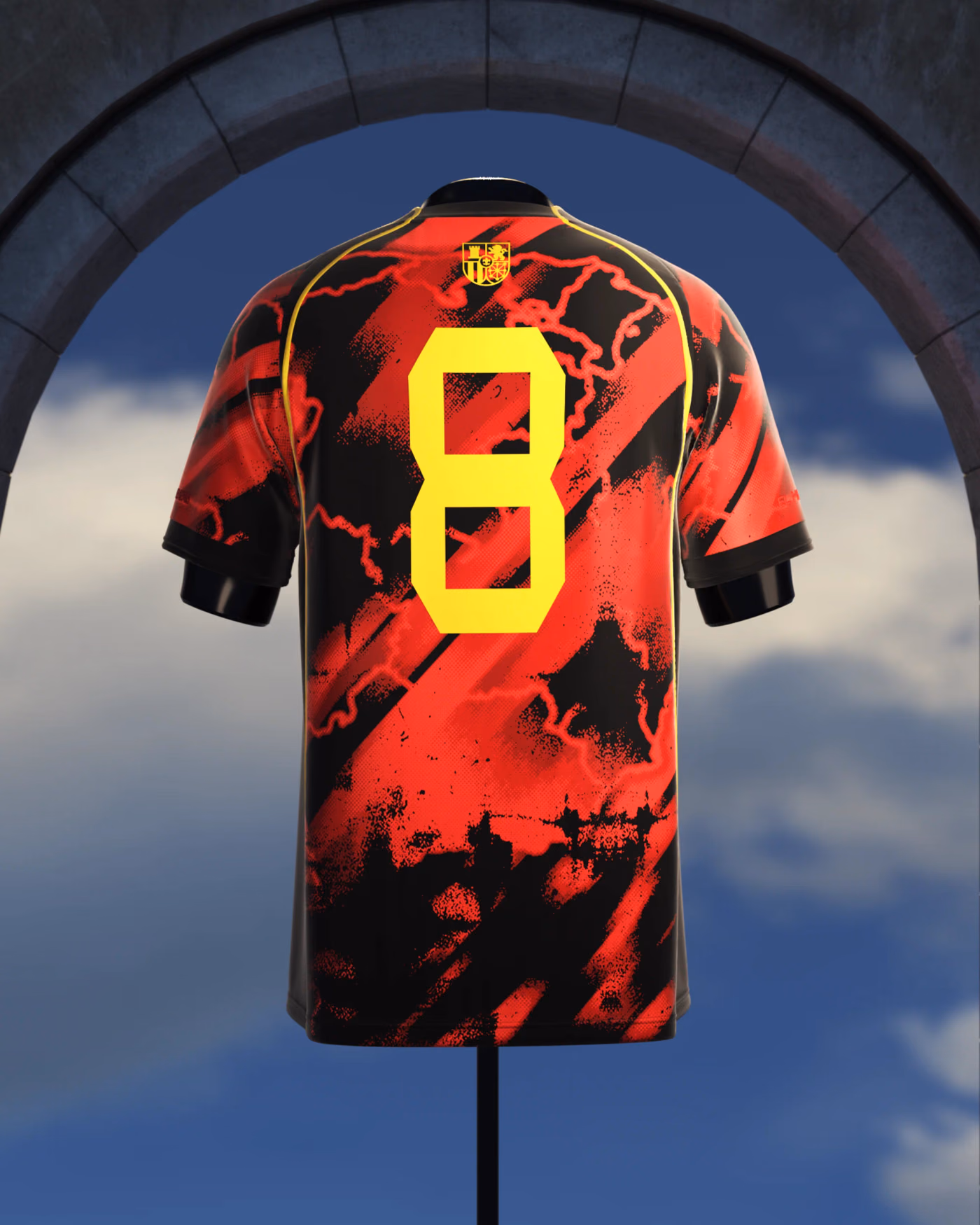 Jersevo Custom Personalized El Maestro - Number 8 Jersey back view