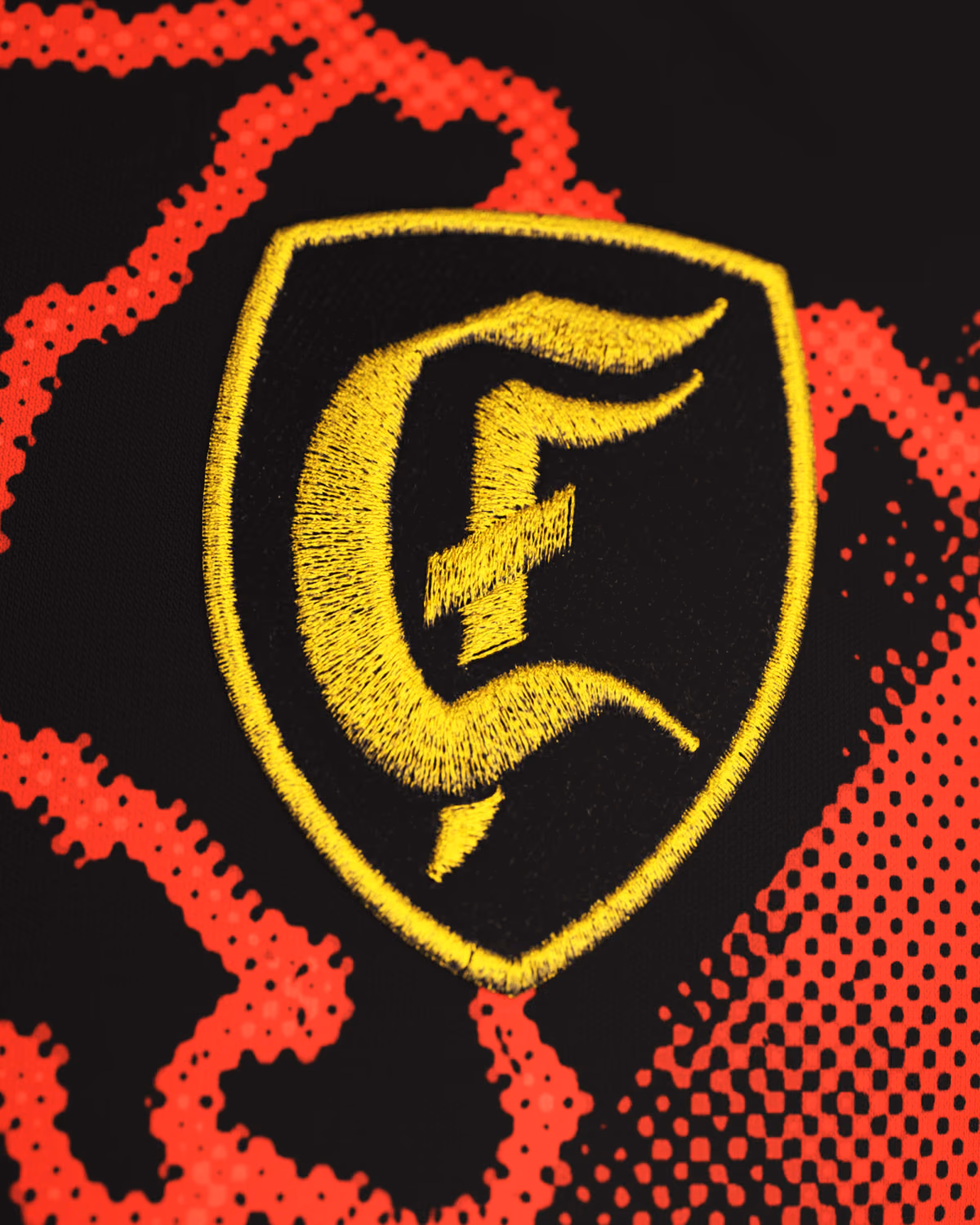 Jersevo Custom Personalized El Maestro - Number 8 Jersey crest detail