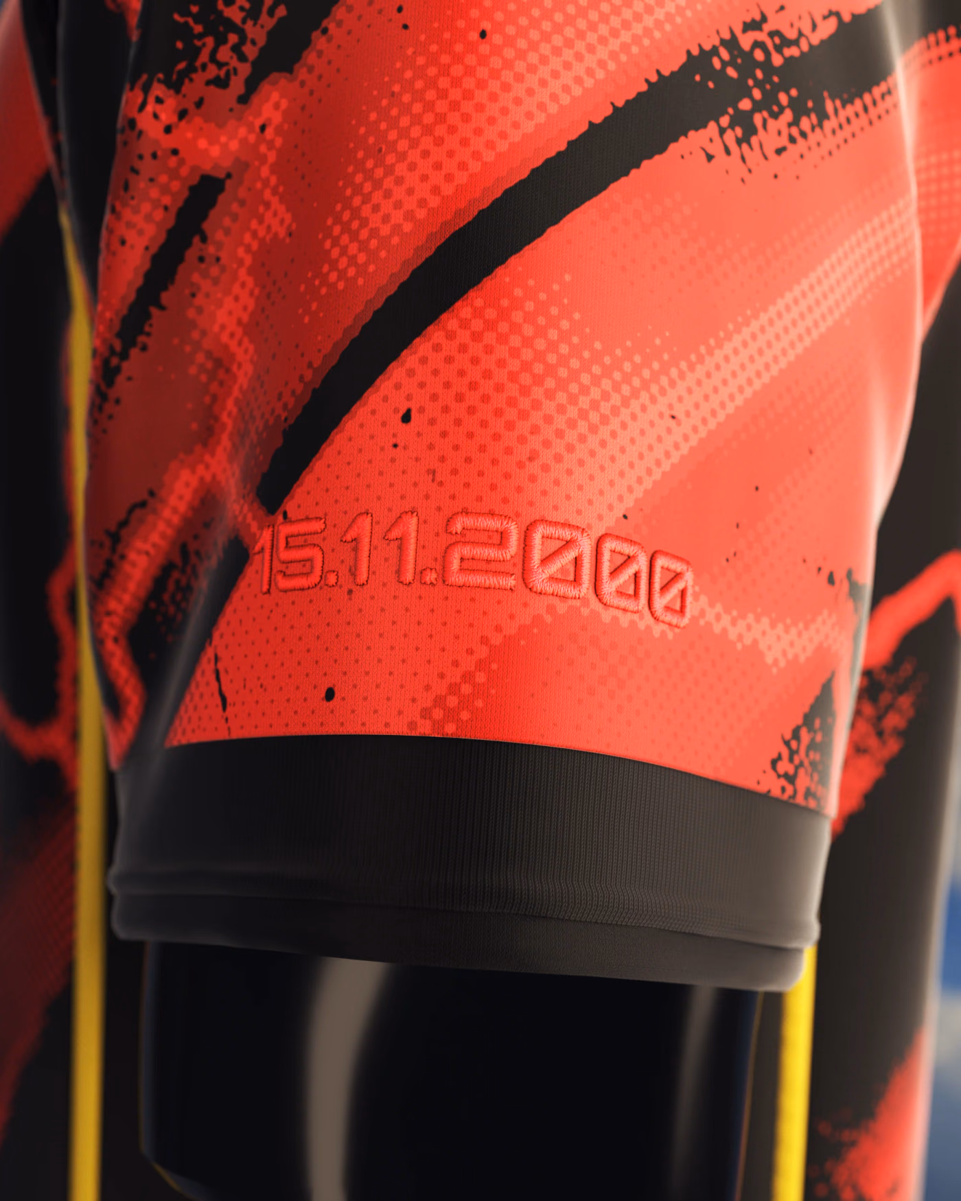Jersevo Custom Personalized El Maestro - Number 8 Jersey left sleeve detail