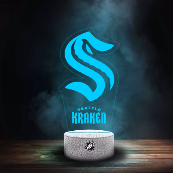 Seattle Kraken NHL Team Logo LED Sign view 1