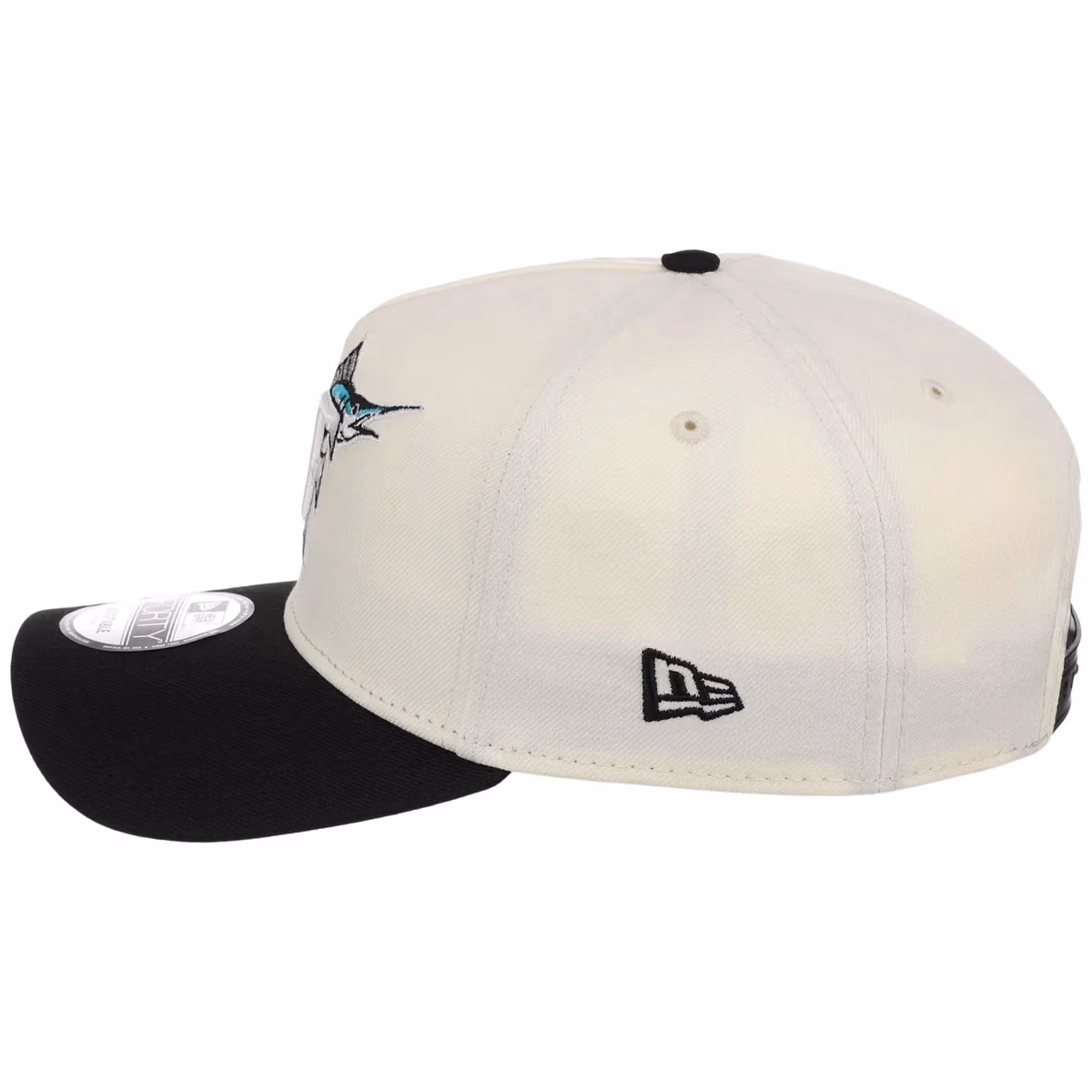 Miami Marlins MLB Chrome OTC Pop FASHION CORE New Era 9FORTY A-Frame detail view