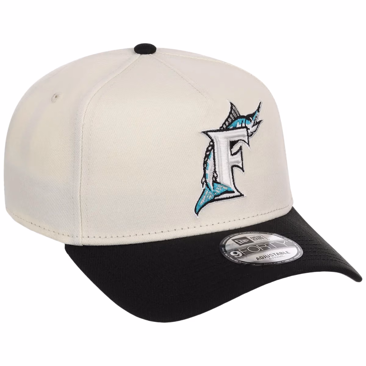 Miami Marlins MLB Chrome OTC Pop FASHION CORE New Era 9FORTY A-Frame front view