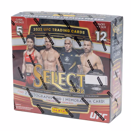 2022 Panini Select UFC Hobby Box view 1