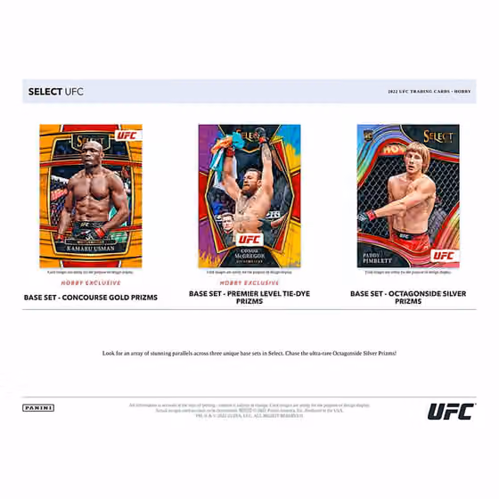2022 Panini Select UFC Hobby Box view 2