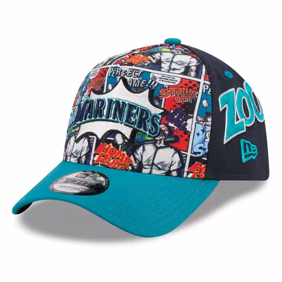 Seattle Mariners 2025 MLB Players' Weekend 9FORTY A-Frame Snapback Cap product photo