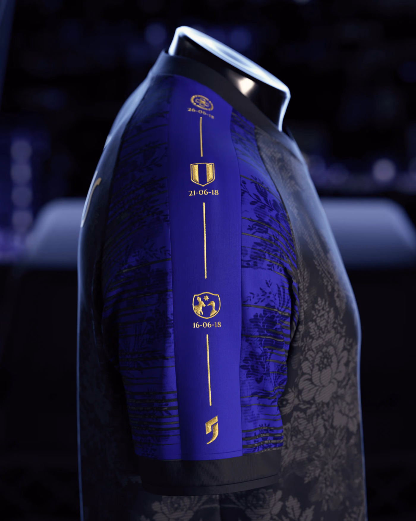 Jersevo Custom Personalized France 2018 Champions Jersey right sleeve detail