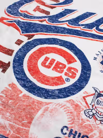 Chicago Cubs Division Oversized MLB T-Shirt White view 3