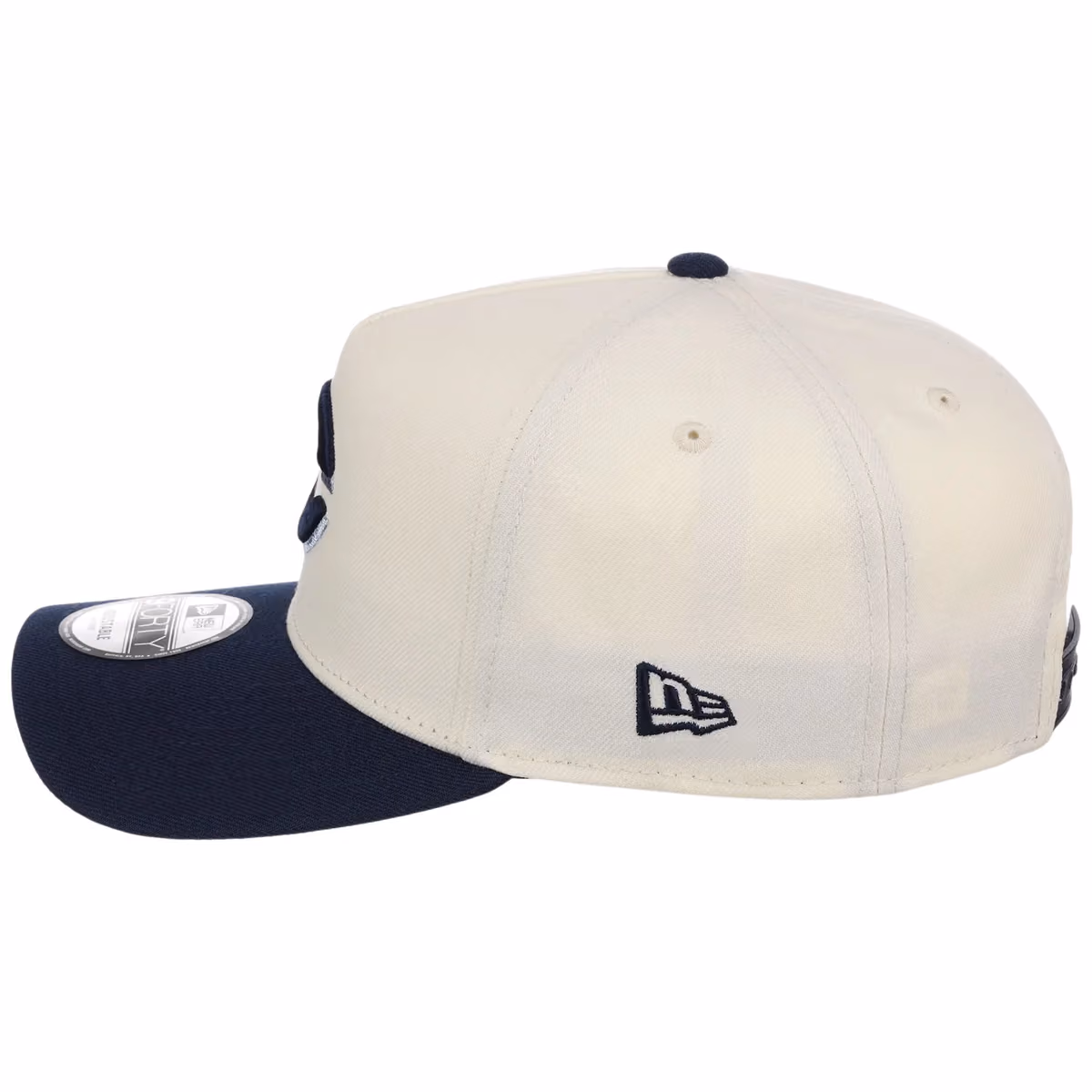 Cincinnati Reds MLB Chrome x Navy FASHION CORE New Era 9FORTY A-Frame detail view