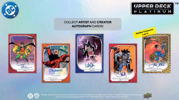 2026 Upper Deck DC Platinum Hobby Box view 5