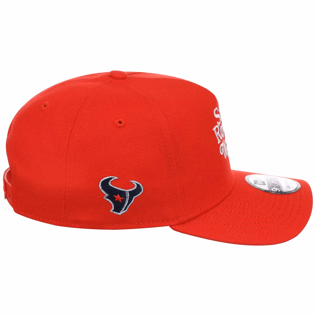 Houston Texans 'Still Reppin' (Red/Red) Houston Crown the City New Era 9FORTY A-Frame detail view