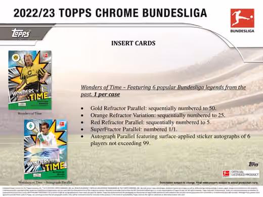 2022/23 Topps Chrome Bundesliga Soccer Hobby Pack view 6