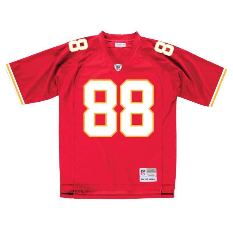 Tony Gonzalez #88 Kansas City Chiefs Mitchell & Ness Throwback NFL Jersey Red view 1