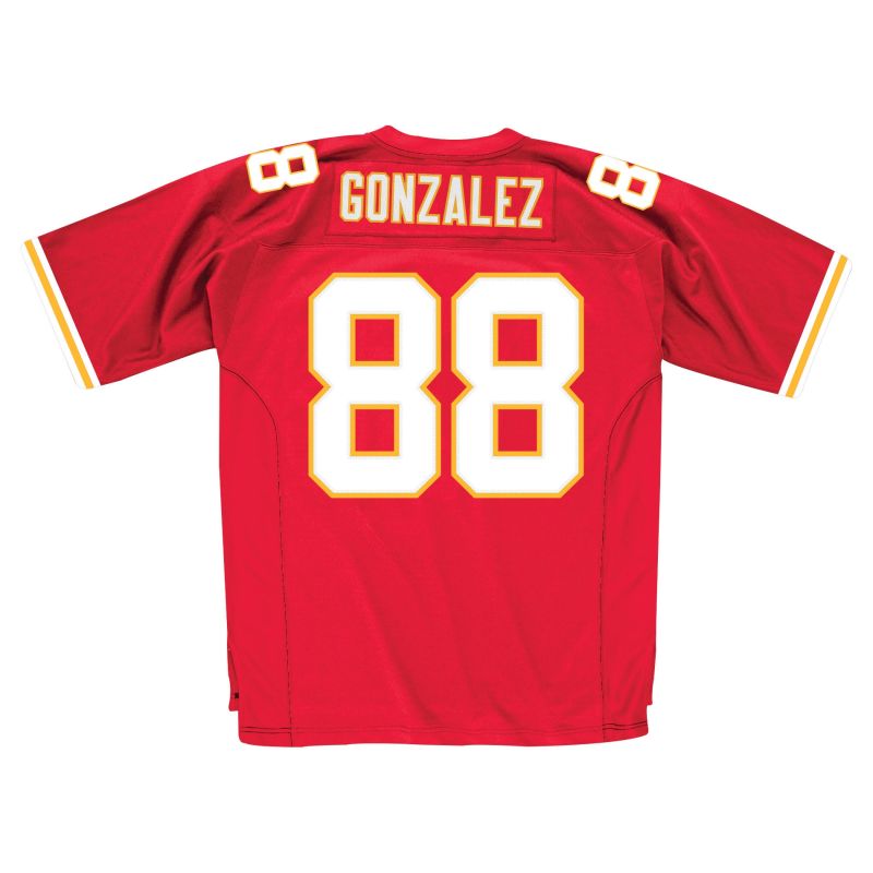 Tony Gonzalez #88 Kansas City Chiefs Mitchell & Ness Throwback NFL Jersey Red view 2