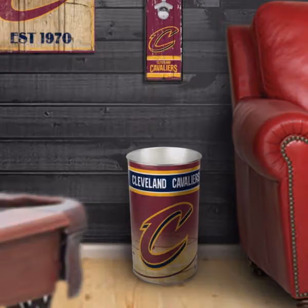 Boston Celtics NBA Metal Wastebasket view 2