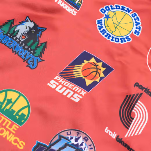 NBA Western Conference All-Star Mitchell & Ness Heavyweight Satin Jacket view 6