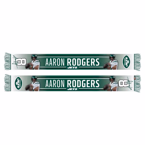 Aaron Rodgers New York Jets HD NFL Scarf view 1