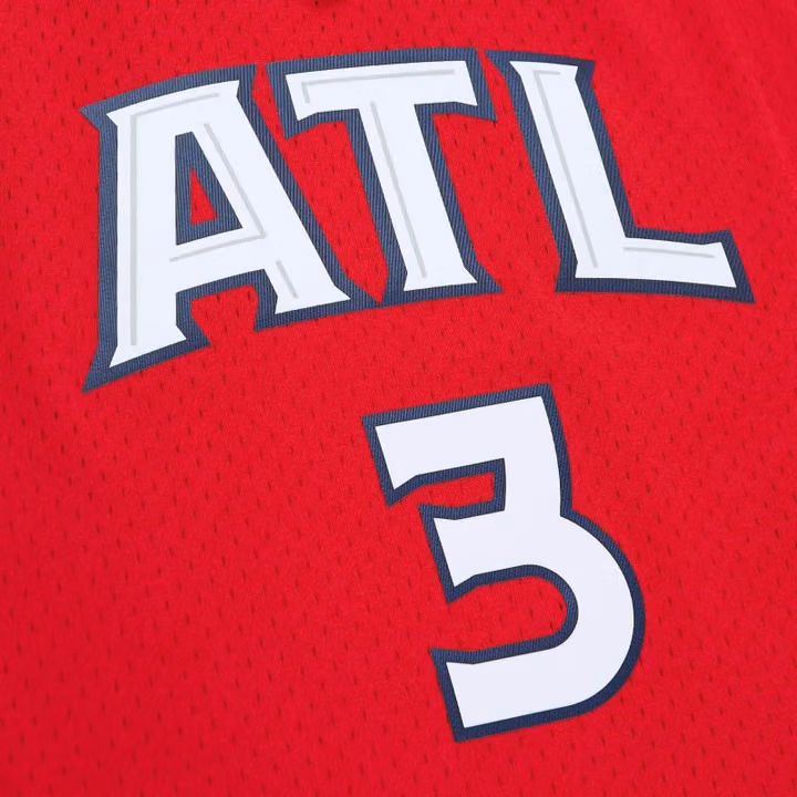 Lou Williams #3 Atlanta Hawks 2013-14 Mitchell & Ness Alternate Swingman NBA Jersey Red view 4