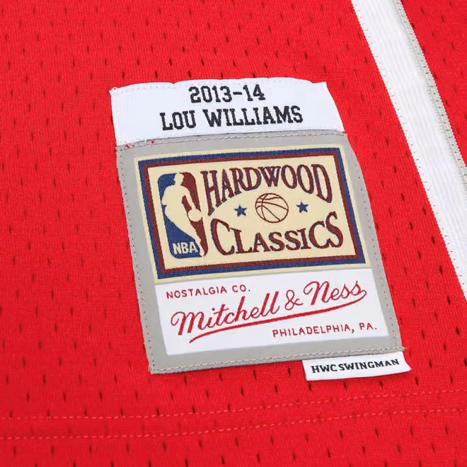 Lou Williams #3 Atlanta Hawks 2013-14 Mitchell & Ness Alternate Swingman NBA Jersey Red view 3