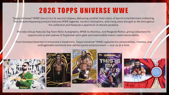 2026 Topps Universe WWE Blaster Box view 2