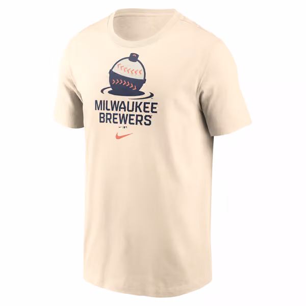 Milwaukee Brewers City Connect Secondary MLB T-Shirt Natural view 1
